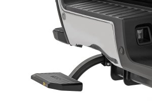 Ford F-250 Super Duty Retractable Bed Step - Rear - Rough Country - Manual Pull - '23-'24